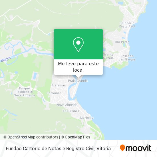 Fundao Cartorio de Notas e Registro Civil mapa