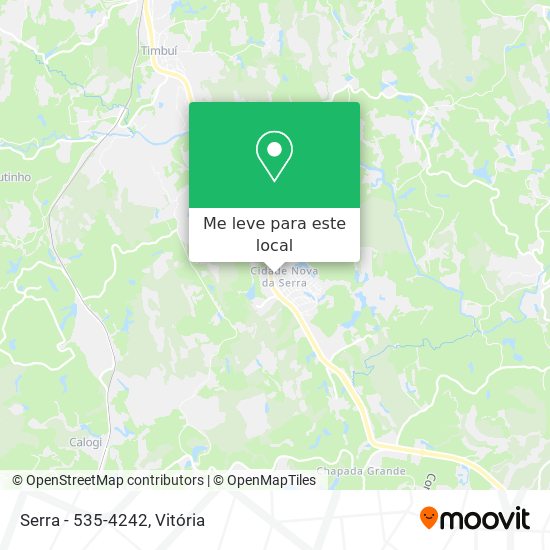 Serra - 535-4242 mapa