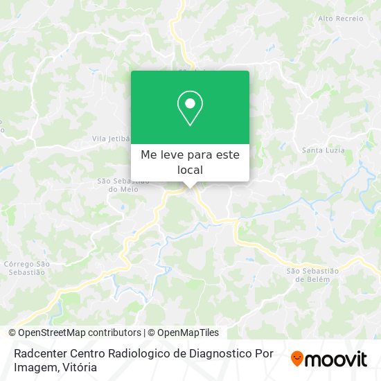Radcenter Centro Radiologico de Diagnostico Por Imagem mapa