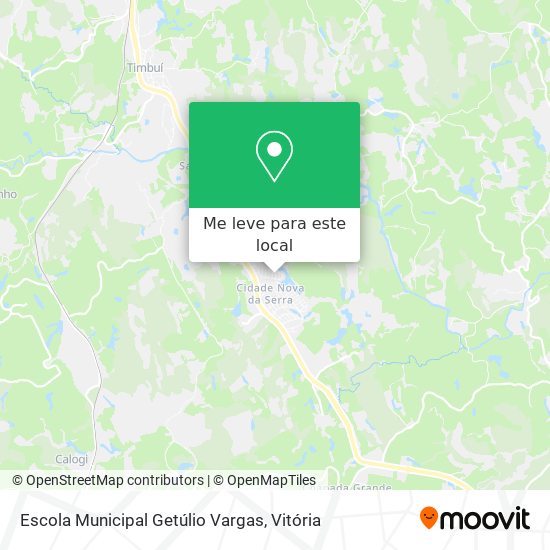 Escola Municipal Getúlio Vargas mapa