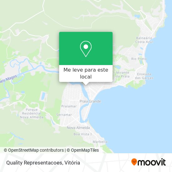 Quality Representacoes mapa