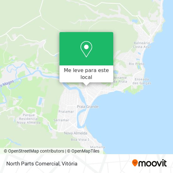 North Parts Comercial mapa