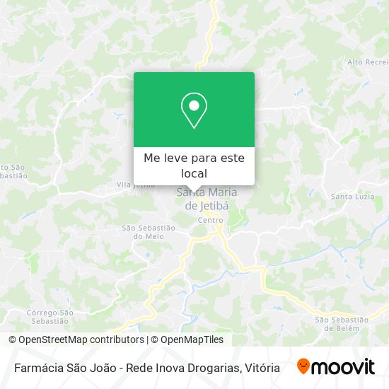 Farmácia São João - Rede Inova Drogarias mapa