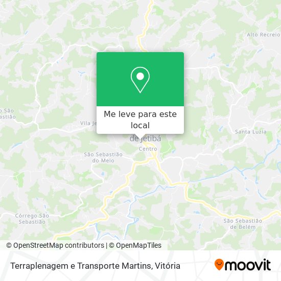 Terraplenagem e Transporte Martins mapa