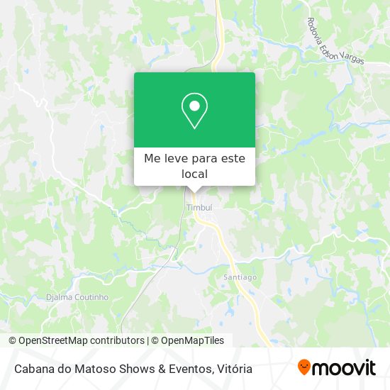 Cabana do Matoso Shows & Eventos mapa