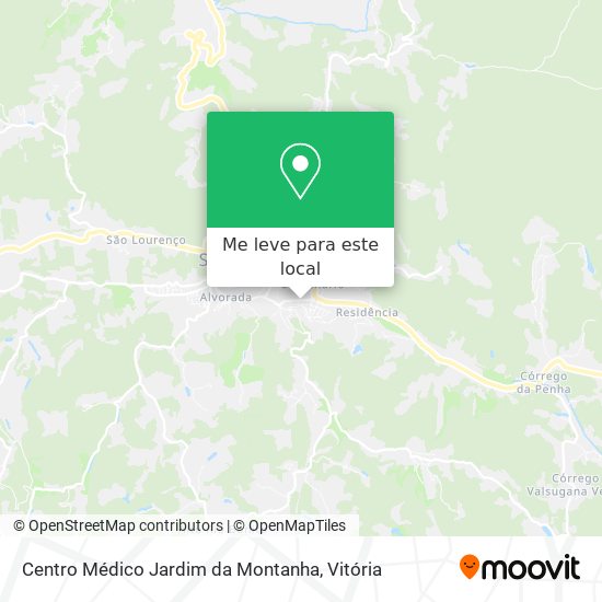 Centro Médico Jardim da Montanha mapa
