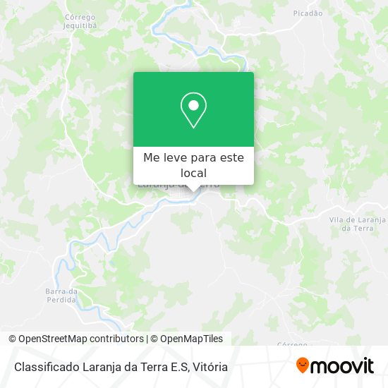 Classificado Laranja da Terra E.S mapa