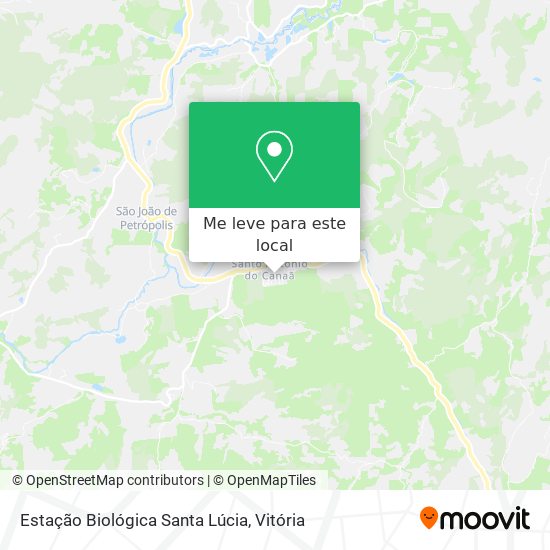 Estação Biológica Santa Lúcia mapa