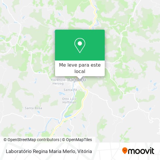 Laboratório Regina Maria Merlo mapa