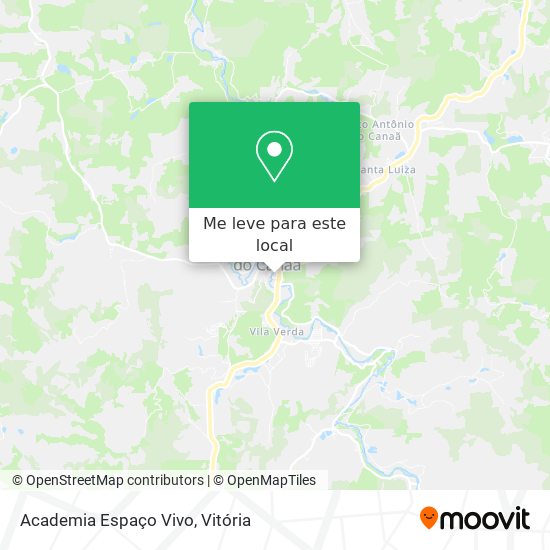 Academia Espaço Vivo mapa