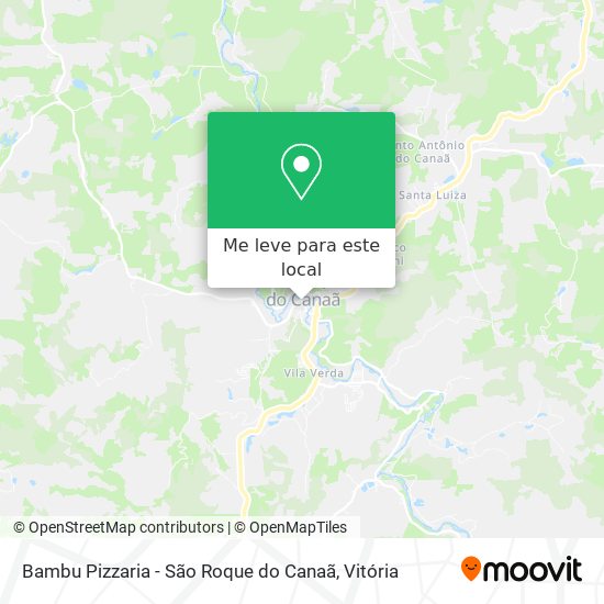 Bambu Pizzaria - São Roque do Canaã mapa