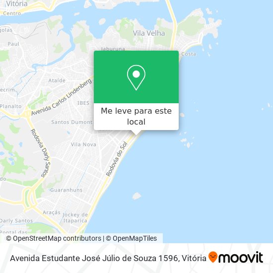 Avenida Estudante José Júlio de Souza 1596 mapa