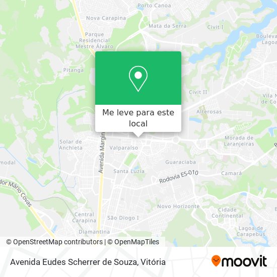 Avenida Eudes Scherrer de Souza mapa