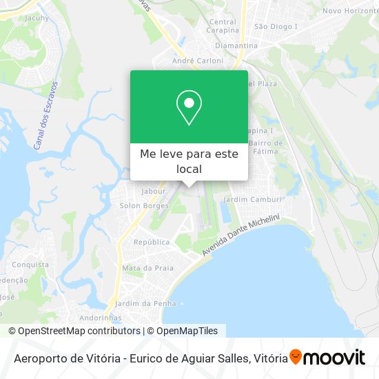 Aeroporto de Vitória - Eurico de Aguiar Salles mapa