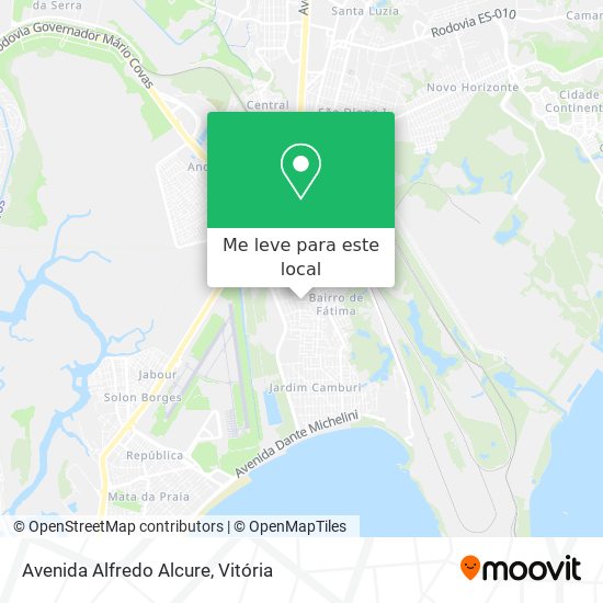 Avenida Alfredo Alcure mapa