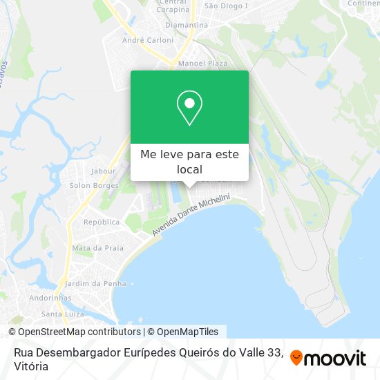 Rua Desembargador Eurípedes Queirós do Valle 33 mapa