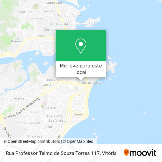 Rua Professor Telmo de Souza Torres 117 mapa