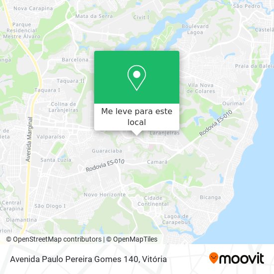 Avenida Paulo Pereira Gomes 140 mapa