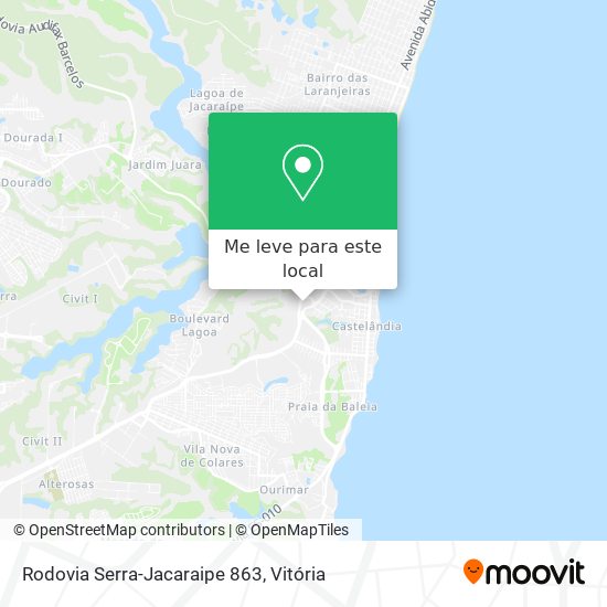 Rodovia Serra-Jacaraipe 863 mapa