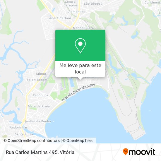 Rua Carlos Martins 495 mapa