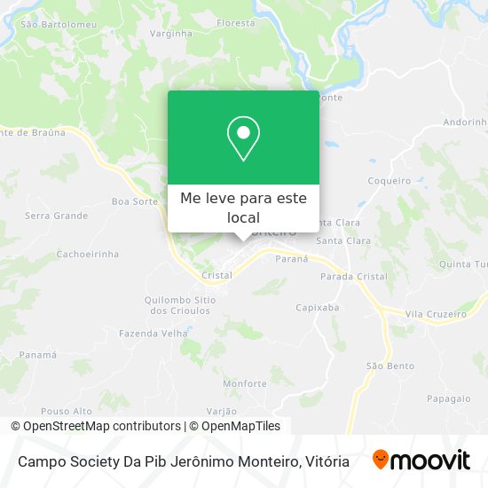 Campo Society Da Pib Jerônimo Monteiro mapa