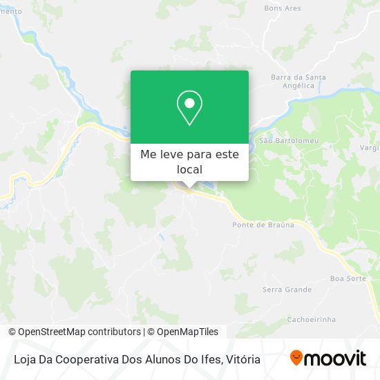 Loja Da Cooperativa Dos Alunos Do Ifes mapa
