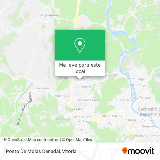 Posto De Molas Denadai mapa