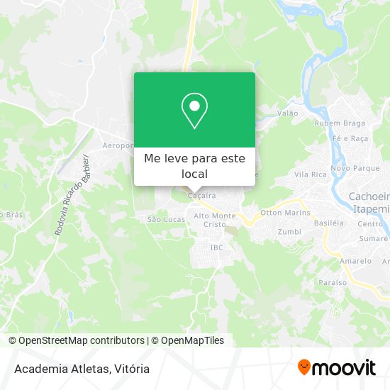 Academia Atletas mapa