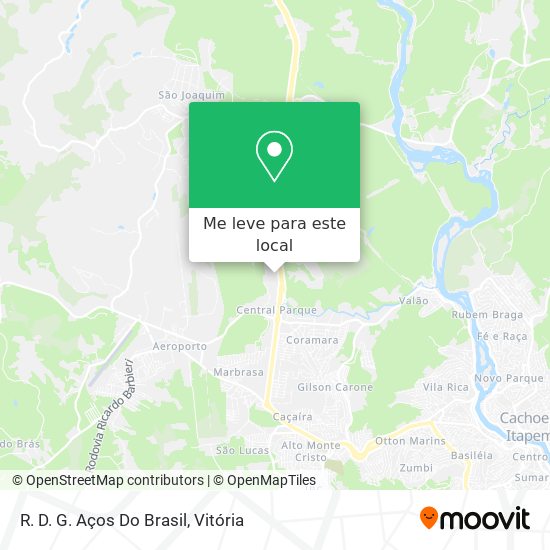 R. D. G. Aços Do Brasil mapa