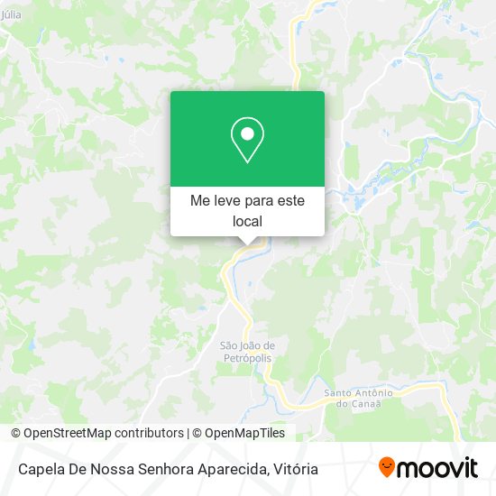 Capela De Nossa Senhora Aparecida mapa