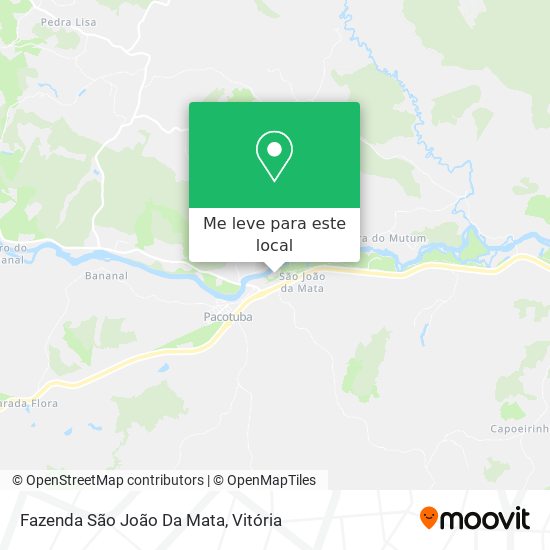 Fazenda São João Da Mata mapa