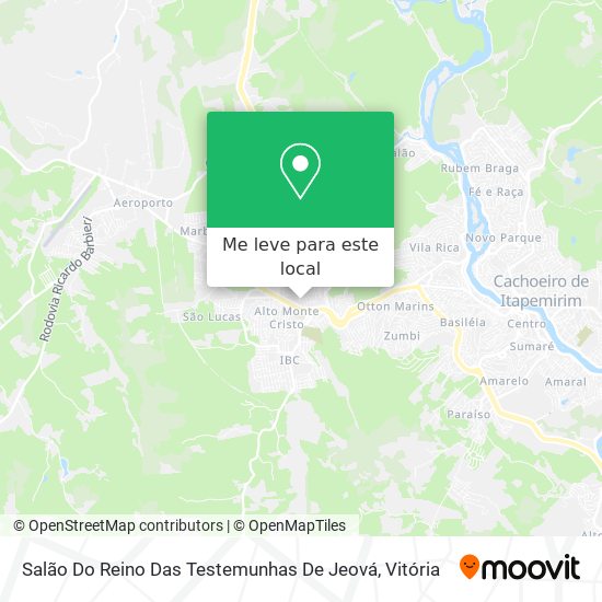 Salão Do Reino Das Testemunhas De Jeová mapa