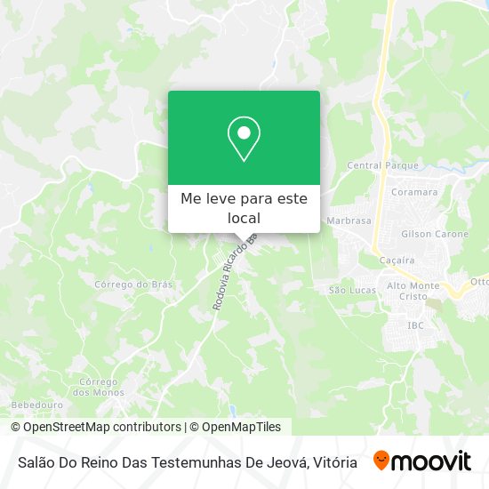 Salão Do Reino Das Testemunhas De Jeová mapa