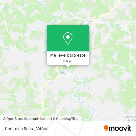 Cerâmica Safira mapa