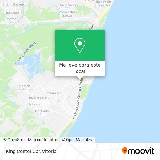 King Center Car mapa