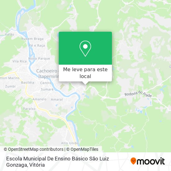 Escola Municipal De Ensino Básico São Luiz Gonzaga mapa