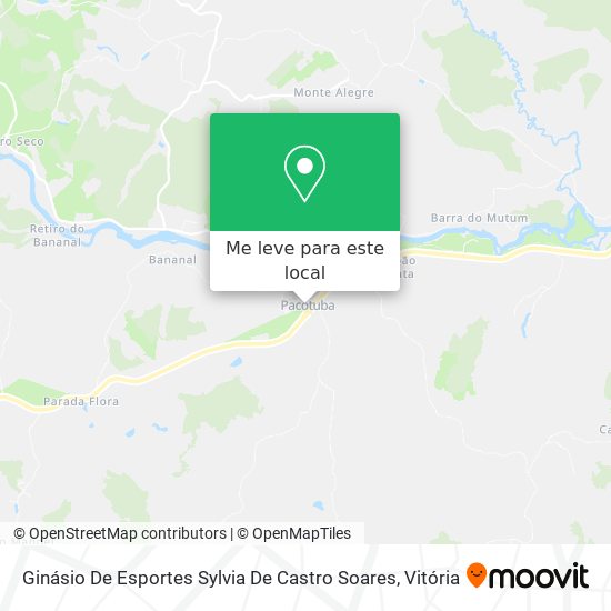 Ginásio De Esportes Sylvia De Castro Soares mapa
