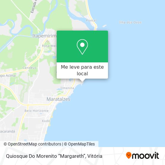 Quiosque Do Morenito “Margareth” mapa
