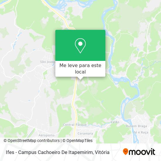 Ifes - Campus Cachoeiro De Itapemirim mapa