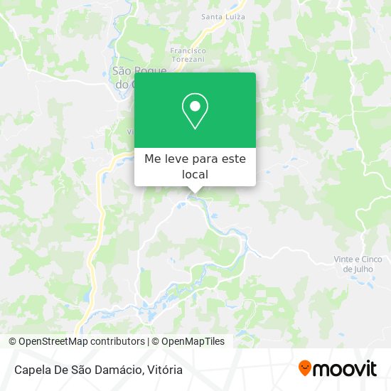 Capela De São Damácio mapa