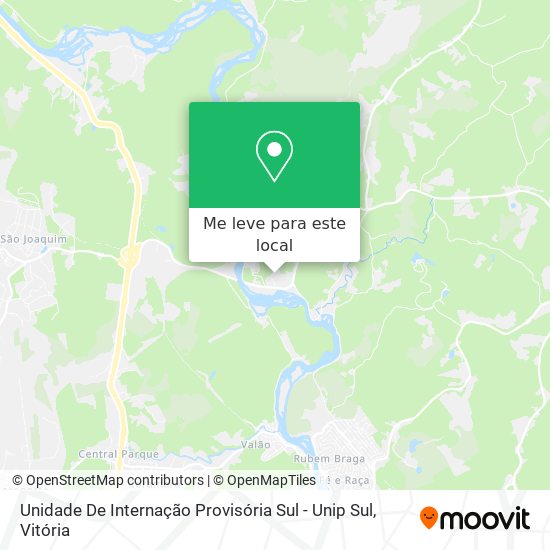 Unidade De Internação Provisória Sul - Unip Sul mapa