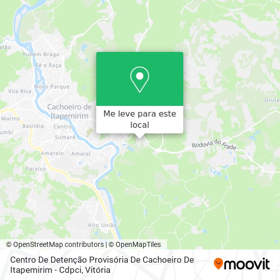 Centro De Detenção Provisória De Cachoeiro De Itapemirim - Cdpci mapa
