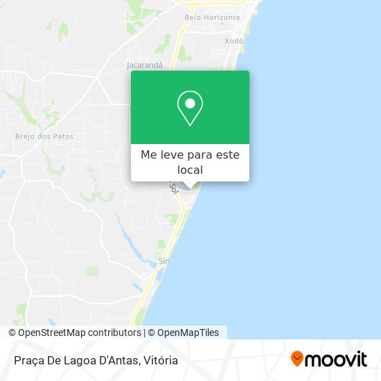 Praça De Lagoa D'Antas mapa