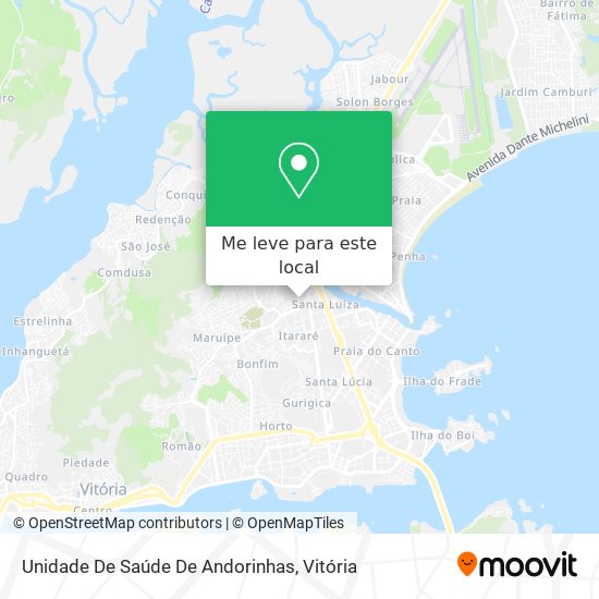 Unidade De Saúde De Andorinhas mapa