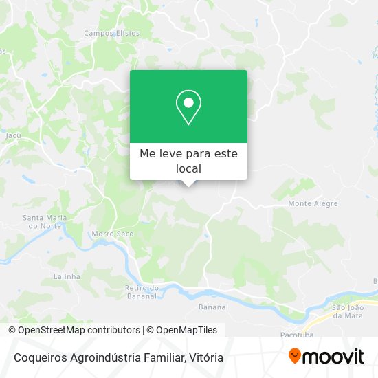 Coqueiros Agroindústria Familiar mapa