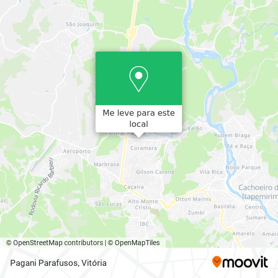 Pagani Parafusos mapa