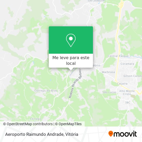 Aeroporto Raimundo Andrade mapa