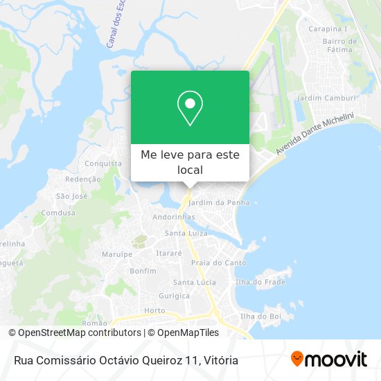 Rua Comissário Octávio Queiroz 11 mapa