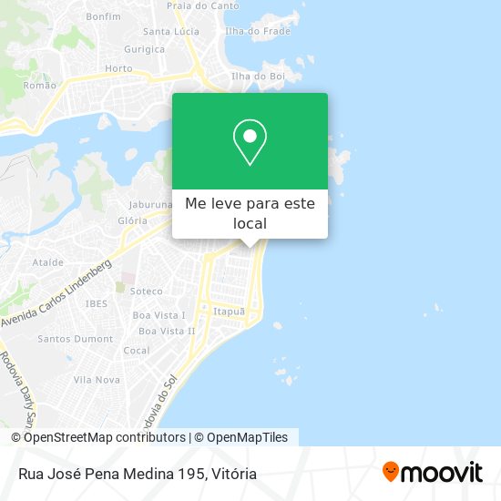 Rua José Pena Medina 195 mapa