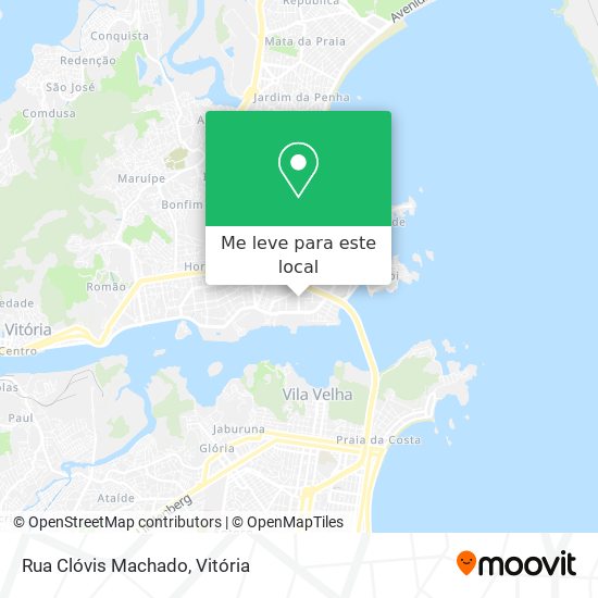 Rua Clóvis Machado mapa